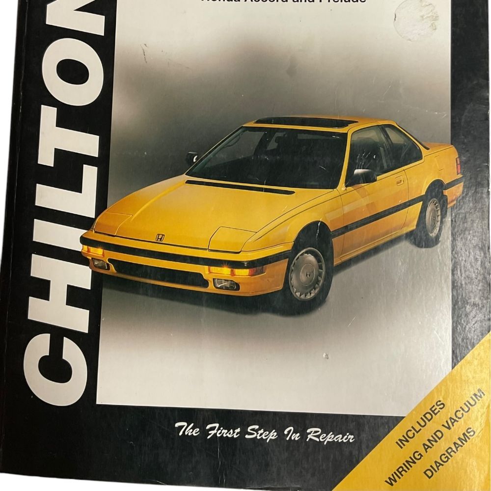 Chilton Honda Accord & Prelude Repair Manual Wiring Diagrams - Auto Guide Book